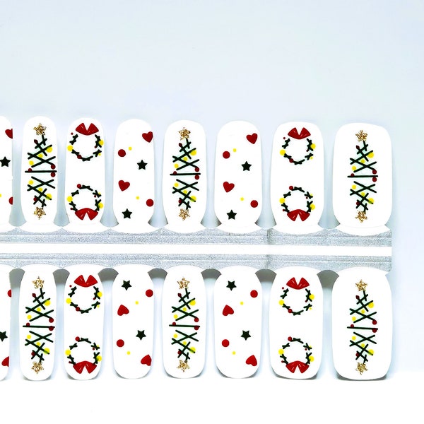 Holiday Spirits: Celebrate the Seasons Magic/nail armor/Christmas nail wraps/holiday nail designs