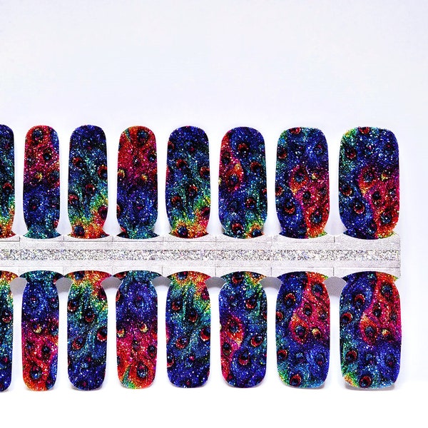 Birds of a Feather: Celebrate Individuality and the Vibrant Spectrum of Life/nail armor/nail wraps/luxury nail designs