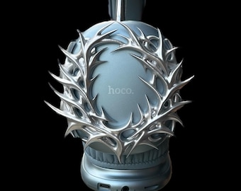 Thorn Crown Chrome Cover for AirPods Max: Spiked Futuristic Accessory