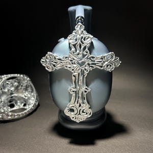 Airpods Max “Cross” Design Accessory-Airpods Max Case,Cover-Chrome Attachment for Headphone-Christian-Jesus-3D Resin Print Headset Cover