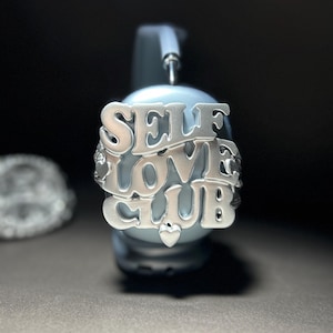 Airpods Max “Self Love Club” Accessory- Chrome Design Attachment for Headphone-3D Resin Print Headset Cover