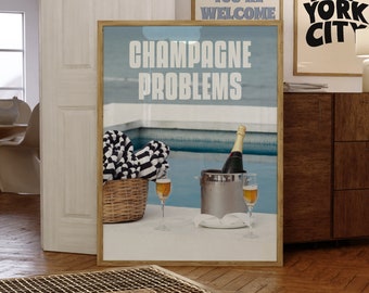 Champagne Problems Art, Digital Prints, Evermore Art, Swift Art, Music Art, Wall Art, Pop Art, Wall Decor