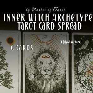 Same Day Innere Hexe Archetyp Tarot Legung, 6 Karten, Grüne Hexe, Hedge Witch, Seher, Schatten, Genau, Hexe Legung, Bruja Magie