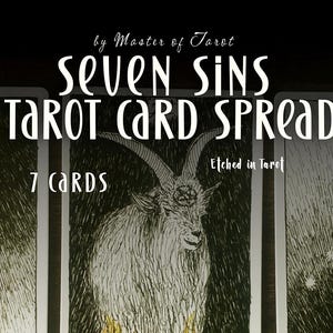 Tarocchi dei Sette Peccati, 7 Carte, Peccati Imperdonabili, Lettura dei Tarocchi, Intuizione Digitale Profonda, Affermazioni + Rituali, Lavoro Ombra Approfondito