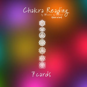 Chakra Tarot Reading, 7 kaarten, Orakel, Aura-reiniging, Chakra Reading, Chakra Healing, Aura Energy Read, Chakra Balanceren, Energy Healing
