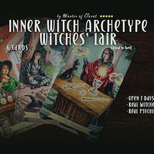 Discover Your Inner Witch Archetype Reading, Tarot & Hidden Spiritual Gifts, Intuitive Guidance, Personalized Divination