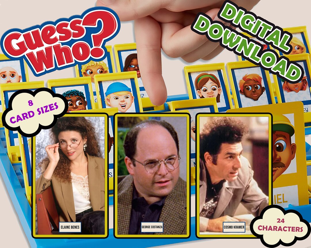 SEINFELD Printable Guess Who Print at Home Digital Download TV Series ...