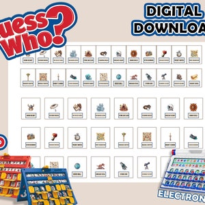Time Travelers Guess Who? 2.0 | History | Printable Insert Cards | Digital Download | Print At Home | Guess Who Cards | DIY School | Nerd