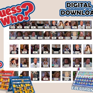Seinfeld Raad eens wie? 2,0 | Afdrukbare insteekkaarten | Digitale download | Thuis afdrukken | Raad eens wie-kaarten | Feestspellen | DIY-cadeau