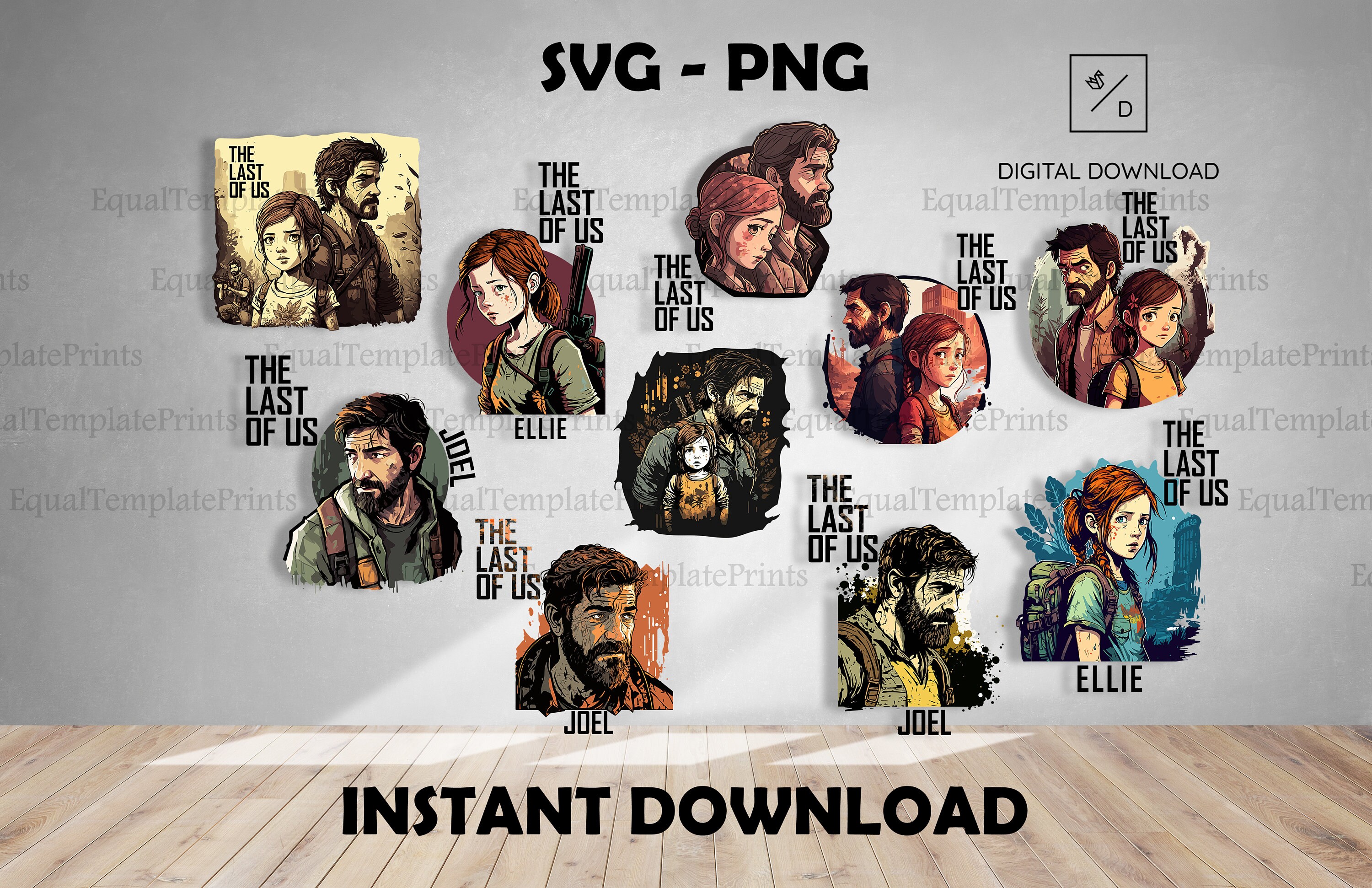 Ellie Tattoo Svgthe Last of Us Tattoo SVG Files (Download Now) 