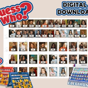 New Girl Guess Who? 2.0 Printable Insert Cards | Digital Download | Print At Home | Guess Who Cards | Party Games | DIY Guess Who Gift