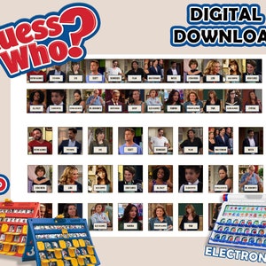 Eén dag tegelijk, raad eens wie? 2.0 Afdrukbare insteekkaarten | Digitale download | Thuis afdrukken | Raad eens wie-kaarten | Feestspellen | DIY-cadeau meisje