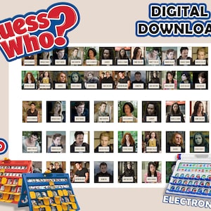 TWILIGHT Devinez qui ? 2.0 | Cartes d’insertion imprimables | Téléchargement numérique | Imprimer à la maison | Devinez qui cartes | Jeux de société | Cadeau DIY Devinez qui