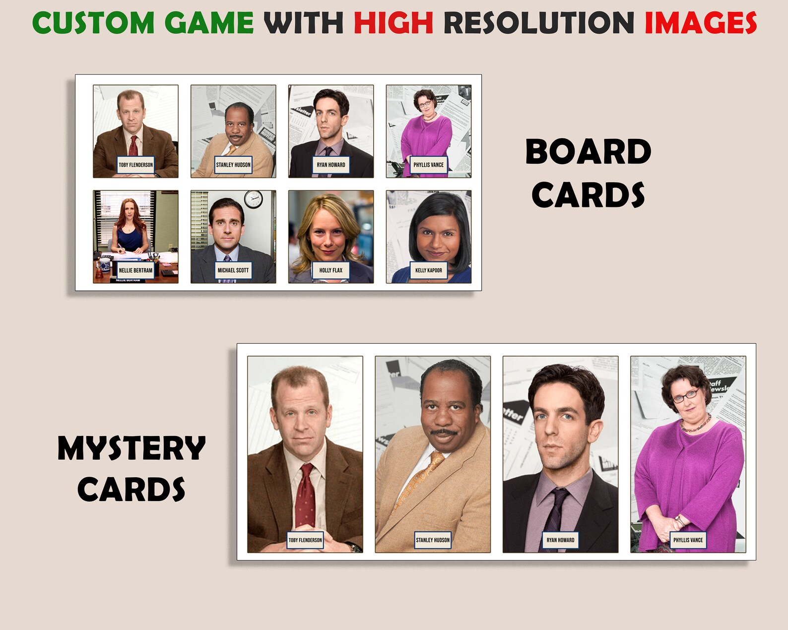 THE OFFICE - Printable Guess Who? | Print at Home | Download | TV ...
