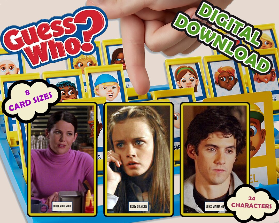 GILMORE GIRLS - Printable Guess Who? | Print at Home | Digital Download ...
