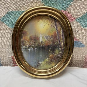 Vtg Homco cottagecore wall hanging