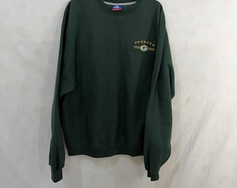 Felpa girocollo Champion dei Green Bay Packers, stile vintage anni '90.