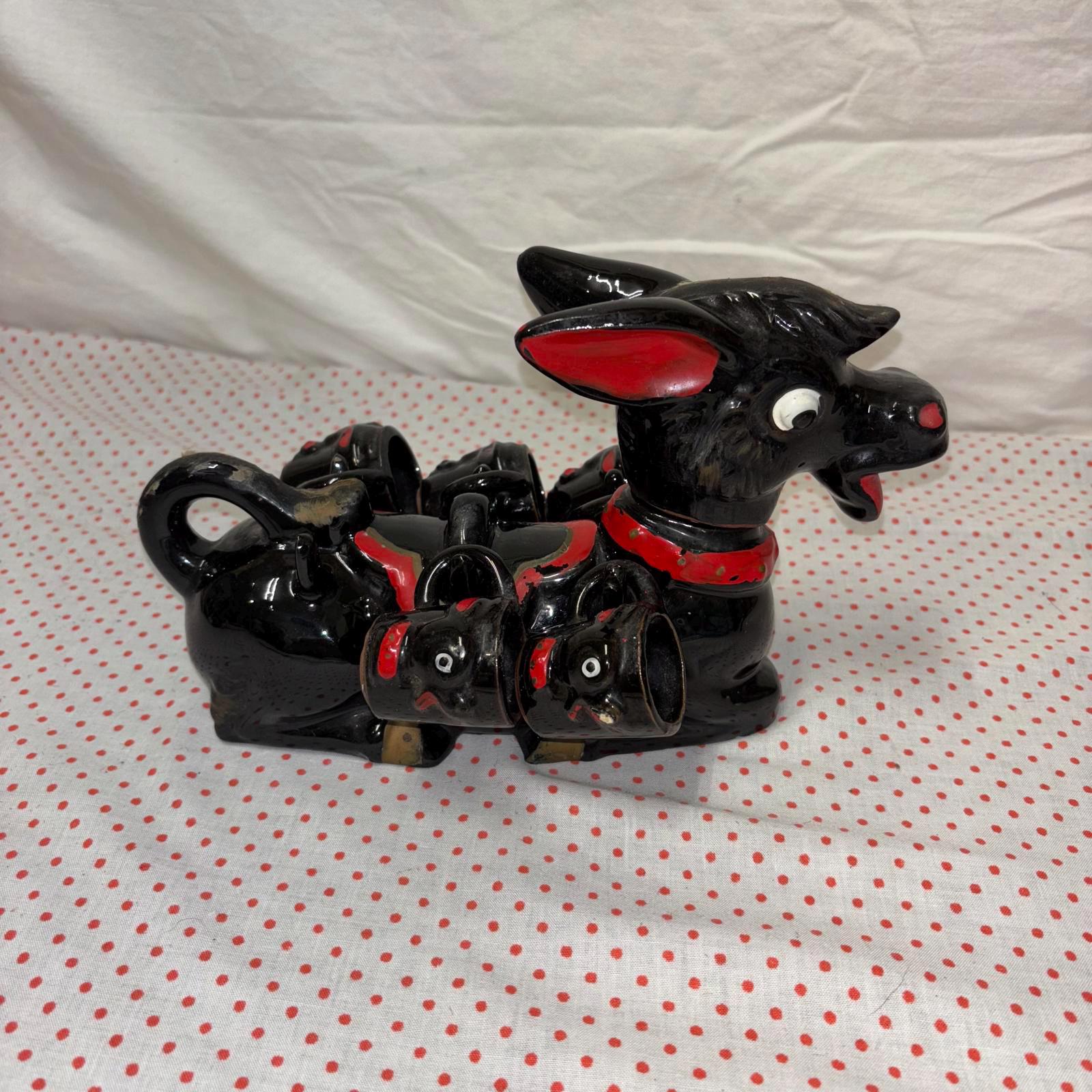 希少！レア！アンティーク1950年代チェコスロバキア製デカンタ 1950年代のロバのデキャンタ - Etsy 日本