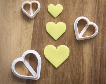 Hart nr. 1 | Valentijnsdag klei uitsteker, fondant uitsteker