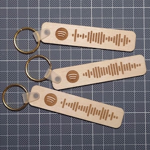 Scan & Play Your Song Anywhere: Custom Spotify Code Keyring – Personalized Music Keepsake!