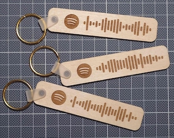 Scan en speel je nummer overal af: aangepaste Spotify-codesleutelhanger - gepersonaliseerde muziekherinnering!