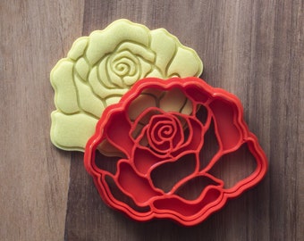 Cortador de galletas de rosas: diseño floral versátil, herramienta para hornear