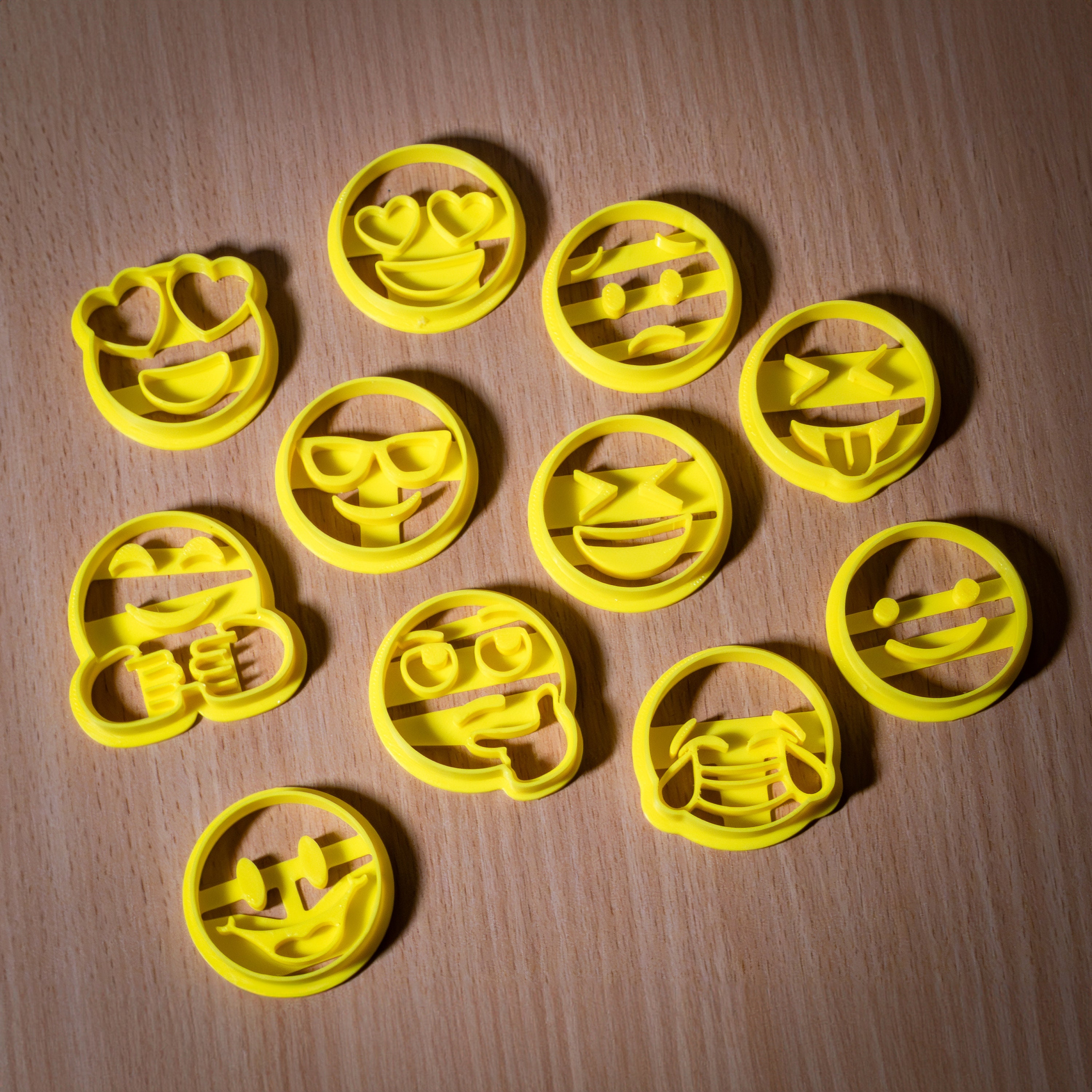 Emoji Faces Bundle of Cookie Cutters Emojis Smileys Etsy