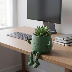 3D Printed Middle Finger Planter