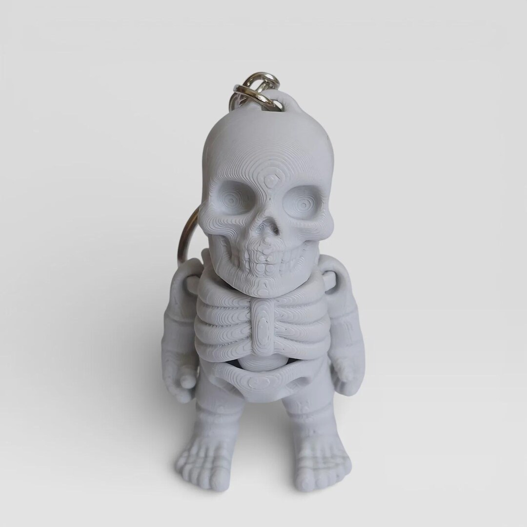 Nice Key Rings Skeleton 3D Printed Skeleton Keychain – Gothic Bone Key Ring, Halloween Bag ...