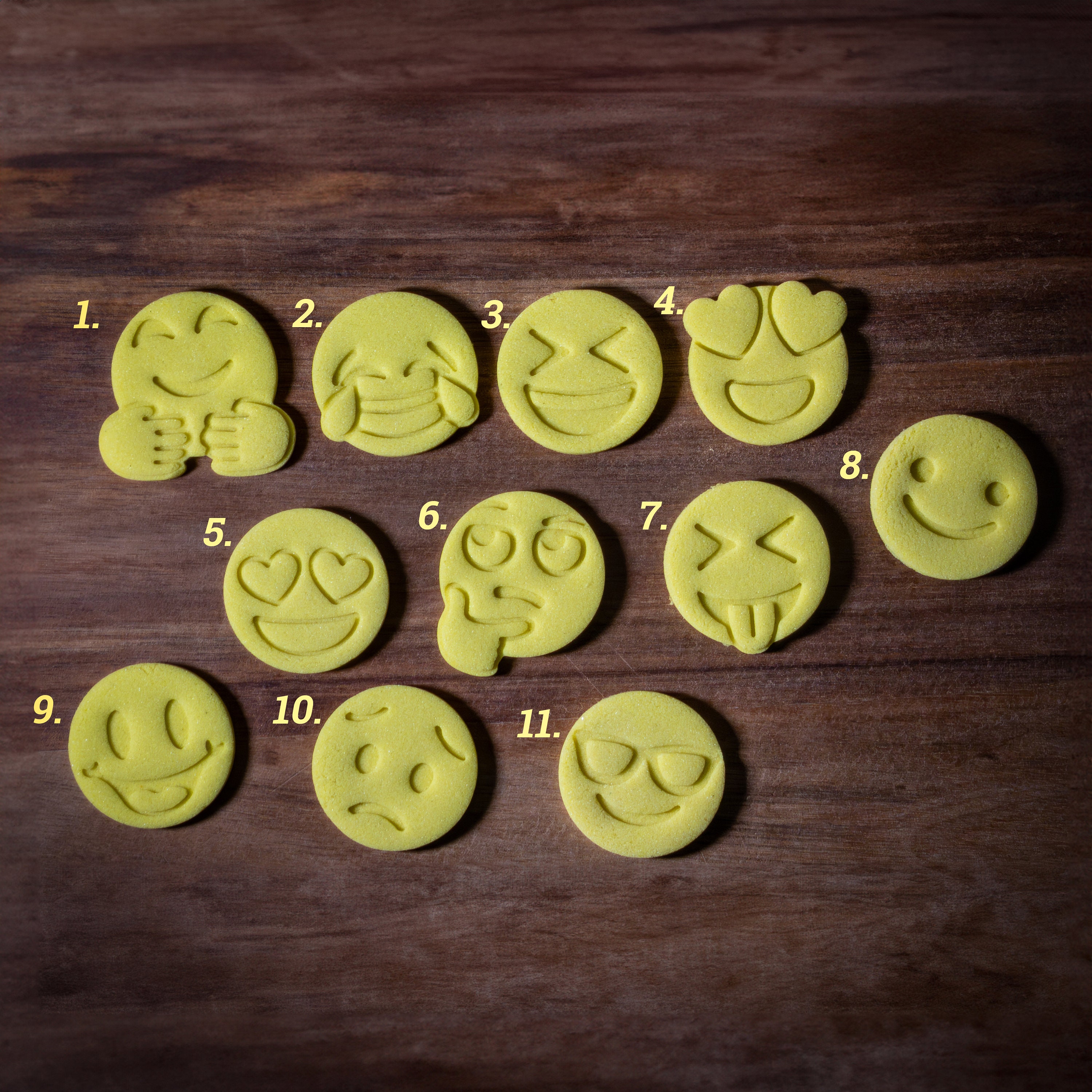 Emoji Faces Bundle of Cookie Cutters Emojis Smileys Etsy