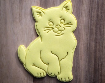 Tagliabiscotti a forma di gattino, PLA stampato in 3D