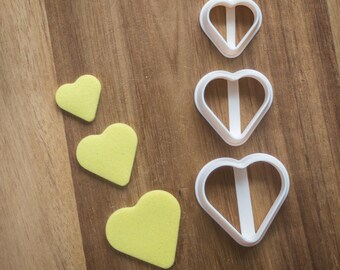 Hart nr. 2 | Valentijnsdag klei uitsteker, fondant uitsteker