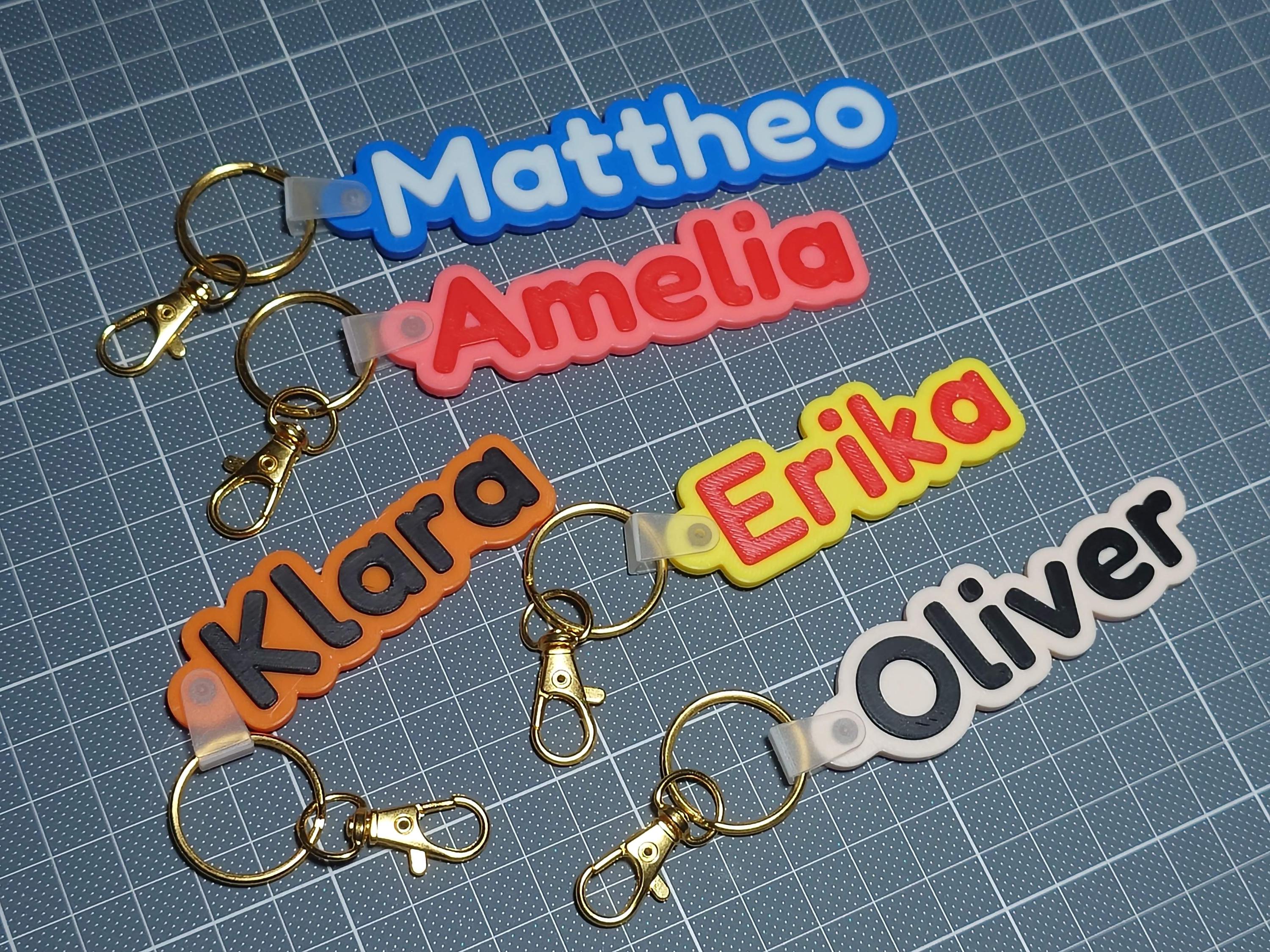 Custom 3D Printed Keychain - Key Chain - Name Keychain - Etsy