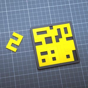 Rectangular Number Puzzle – 3D Printed PLA Brain Teaser