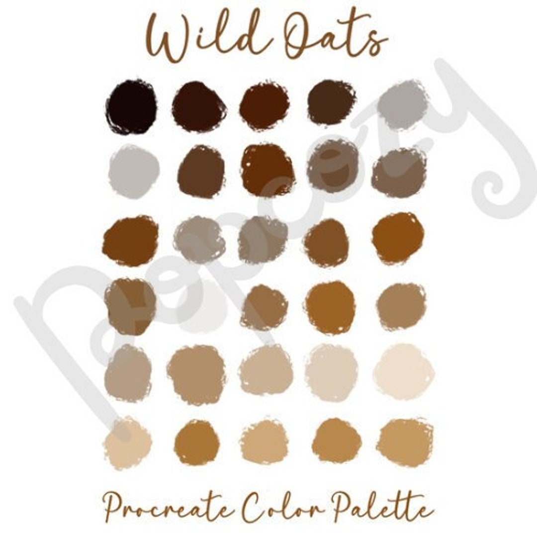 Wild Oats Procreate Color Palette Etsy