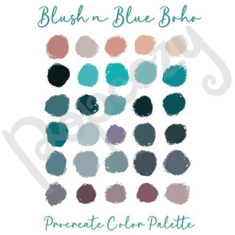 Blush N Blush Boho Procreate Color Palette Etsy