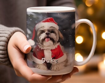 Personalized Shih Tzu Mug: Custom Dog Memorial Gift
