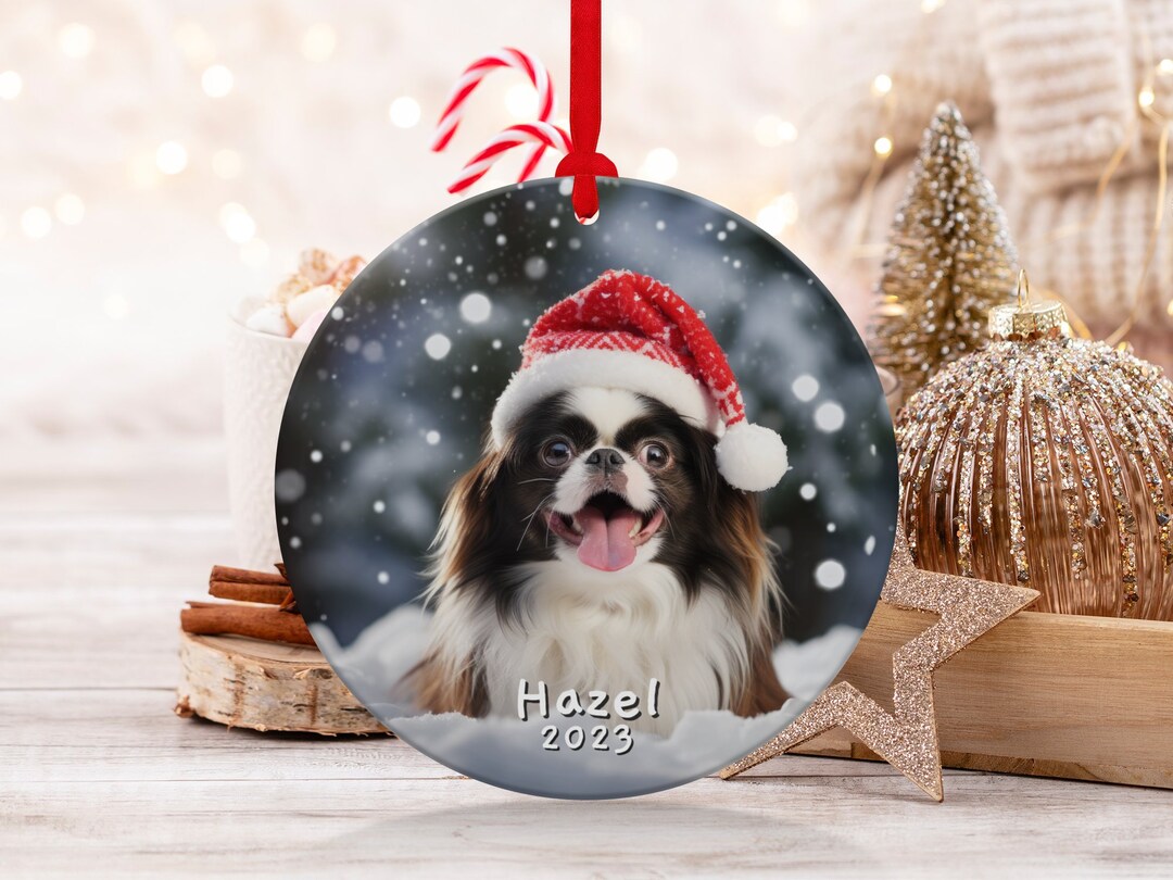 Personalized Japanese Chin Ornament Jchin Ornament Japanese Etsy