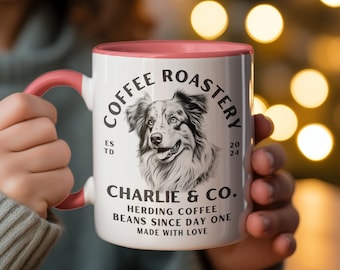 Custom Pet Mug, Personalized Australian Shepherd Mug, Pet Memorial Gift, Dog Mom Gift, Custom Pet Gifts, Dog Dad, Dog Memorial, Dog Mug