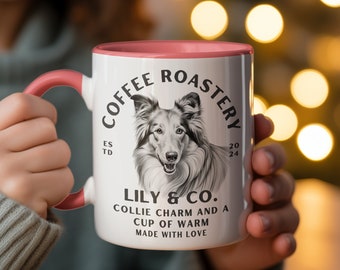Custom Pet Mug, Personalized Collie Mug, Pet Memorial Gift, Dog Mom Gift, Custom Pet Gifts, Dog Dad, Dog Memorial, Dog Mug