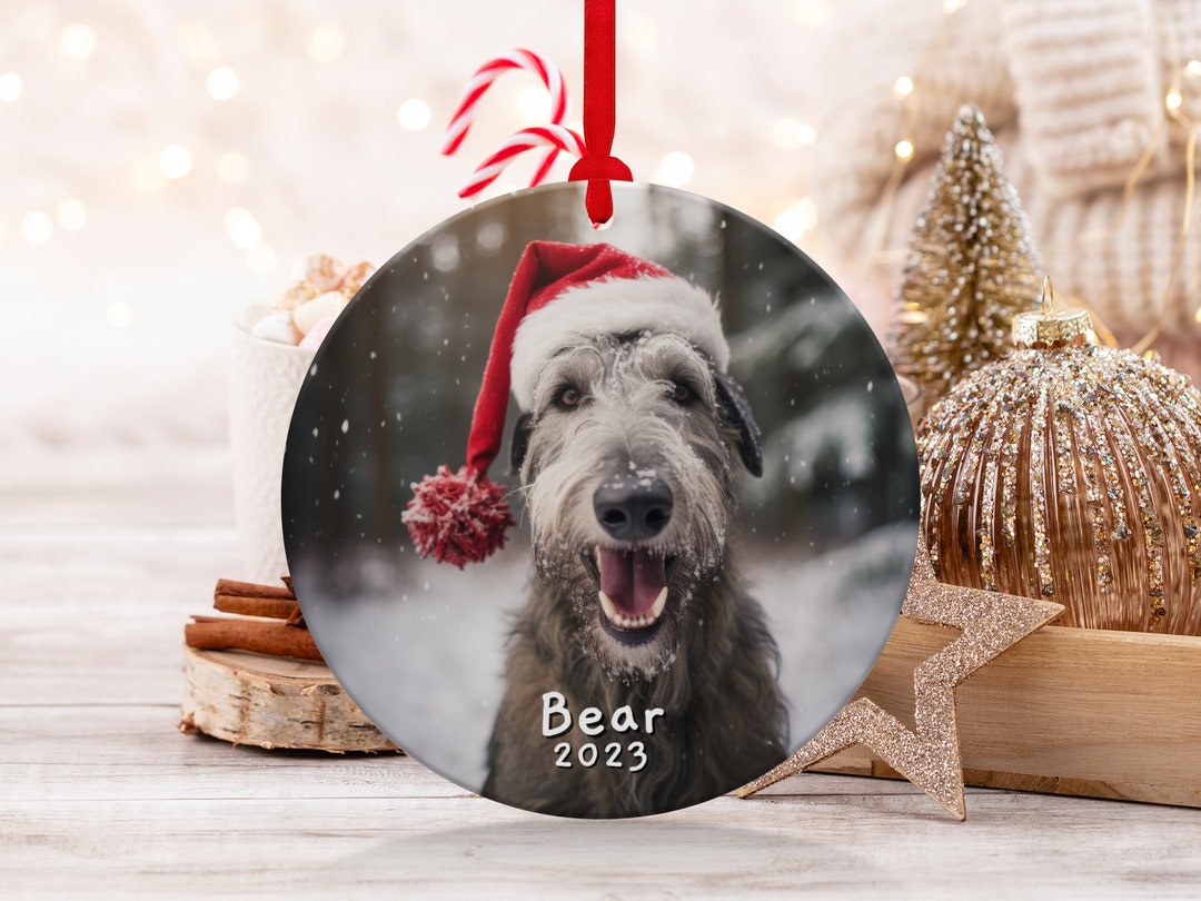 Personalized Irish Wolfhound Ornament Dog Breed Christmas Etsy
