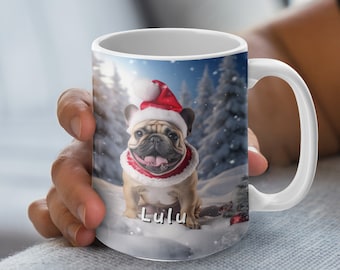 Tazza personalizzata con bulldog francese: regalo personalizzato per mamma/papà