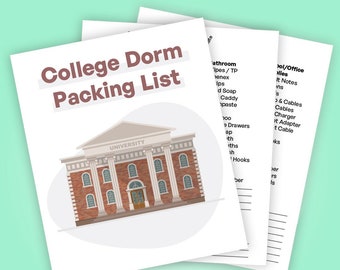 Printable College Packing List