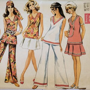 Simplicity 8187 – Hose, Rock und Tunika – Größe 12 US / 38 EU