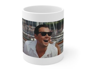 Wolf of Wallstreet - Leonardo DiCaprio - Boat Scene - Ceramic Mug 11oz