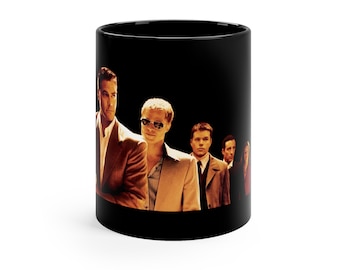 George Clooney / Brad Pitt / Matt Damon / Andy Garcia / Julia Roberts / Ocean's 11 11oz Black Mug