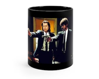 Pulp Fiction - Samuel L. Jackson - John Travolta - 11oz Black Mug