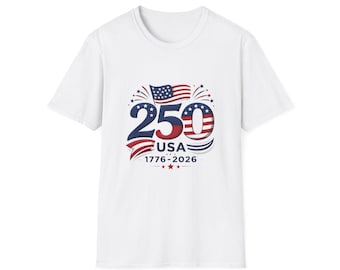 USA 250 Anniversary T-Shirt | 1776-2026 American Flag Celebration