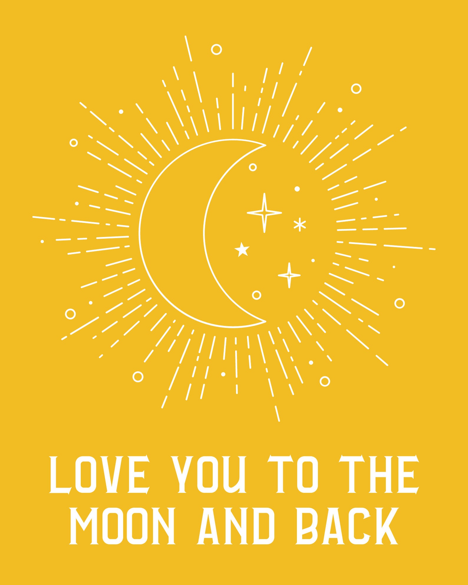 Love You to the Moon and Back Printable Digital Art - Etsy