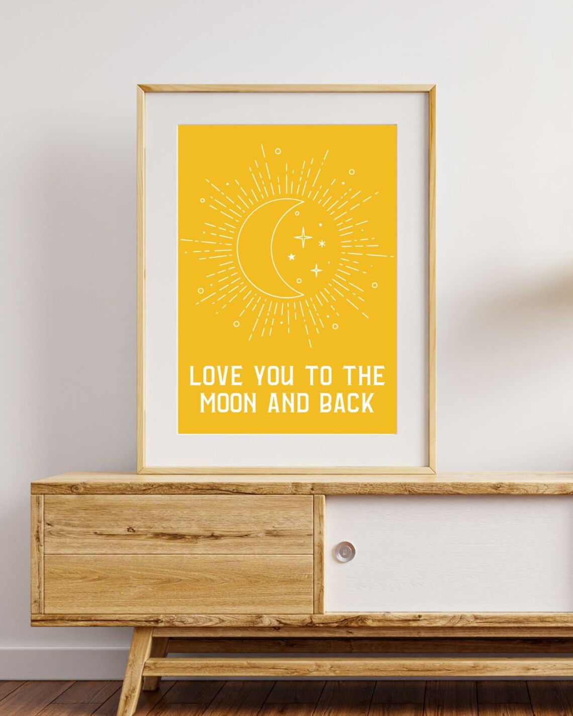 Love You to the Moon and Back Printable Digital Art - Etsy